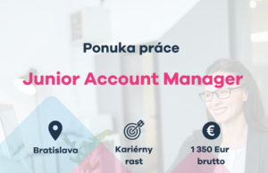 Voľná pracovná pozícia: Junior Account Manager CV na mieru - Key Account Manager